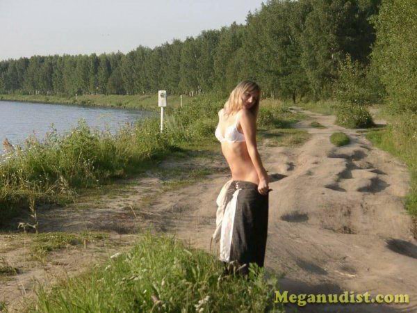 Charming Russian nudist in nature