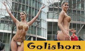 Mikaela Schaefer-Erotica on the streets of Germany