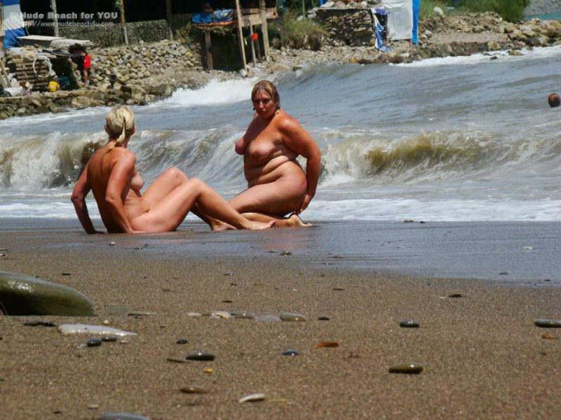 Russian nudists in the Crimea