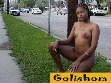 Naked black women on the street