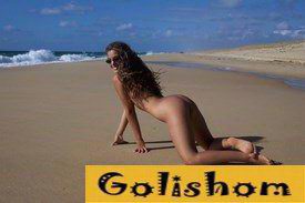 Charming Spanish nudist by the sea
