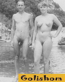 Beach photos of retro nudists and naturists