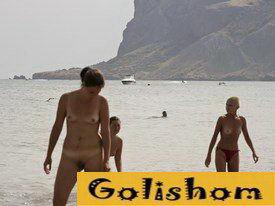 Amazing nudists in the Crimea