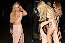 Melissa Reeves lit up without underwear