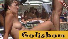 Russian nudists on the beach-video